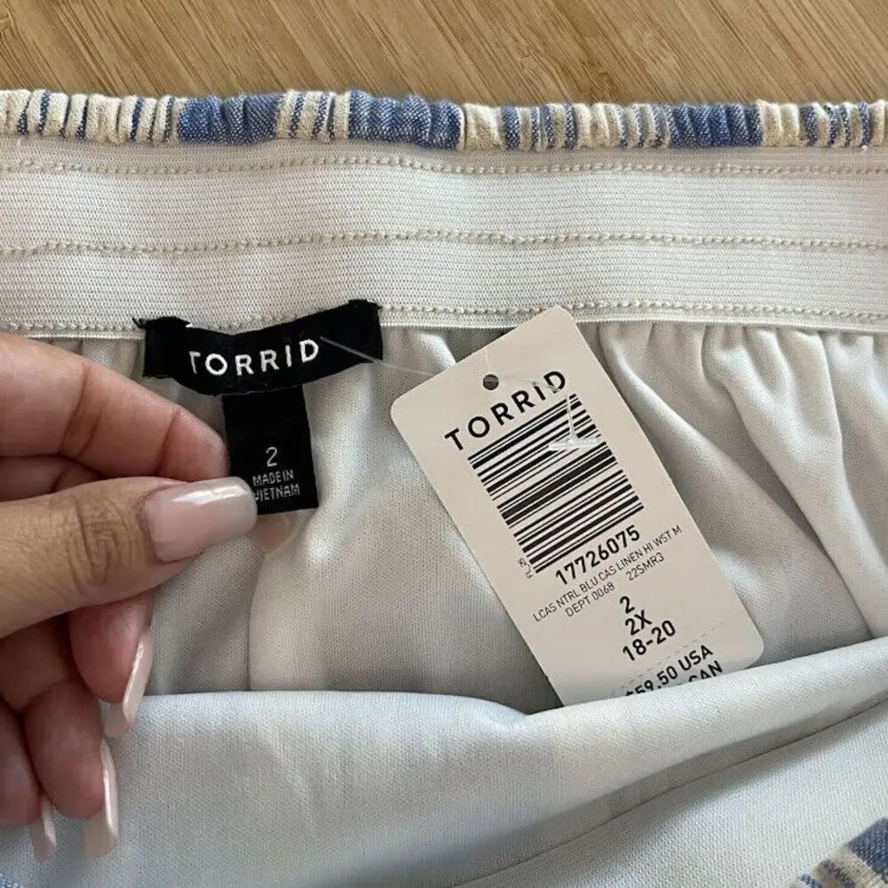 torrid mini linen high waisted